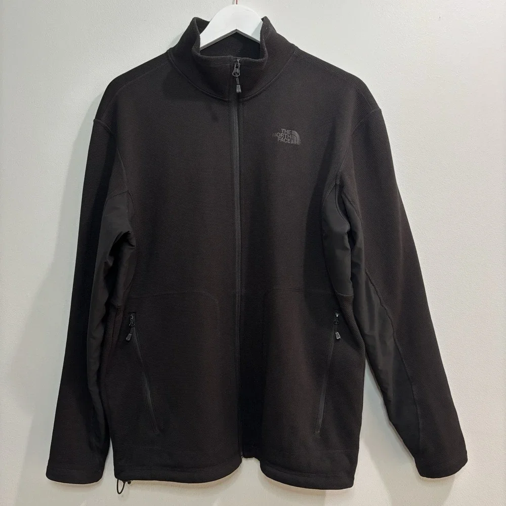 The North Face TKA Stealth Full Zip Fleece Jacket Black Men‎ Large Gorpcore Hike